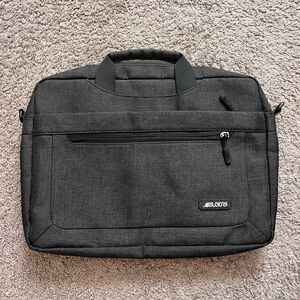 Heather Black/Gray Laptop Bag
